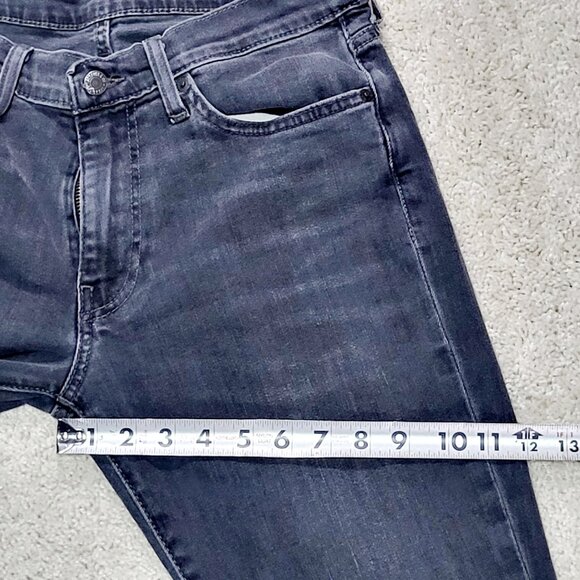 Levis 511 Jeans Men 32x32 Gray Slim Fit Premuim Faded Stretch Casual Whiskered - Picture 6 of 8